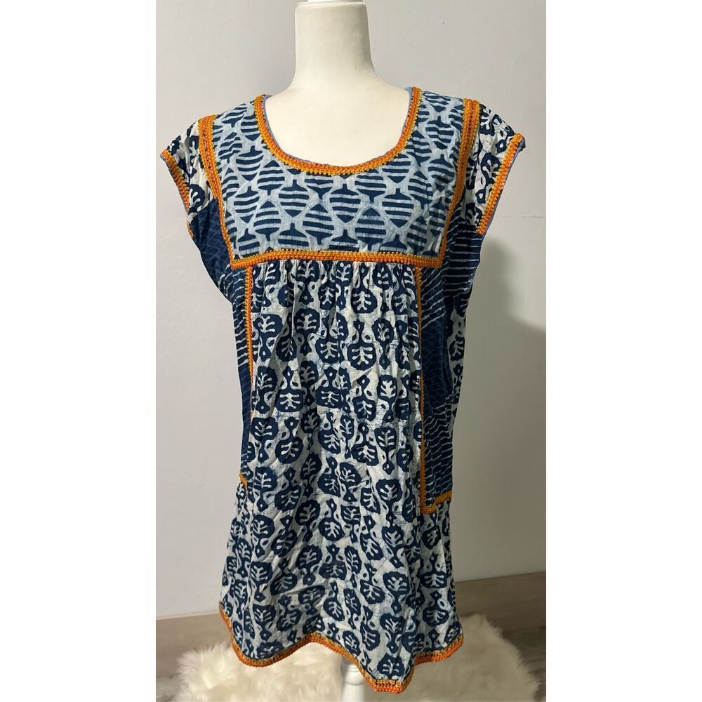 Uncle Frank Embroidered tunic dress L